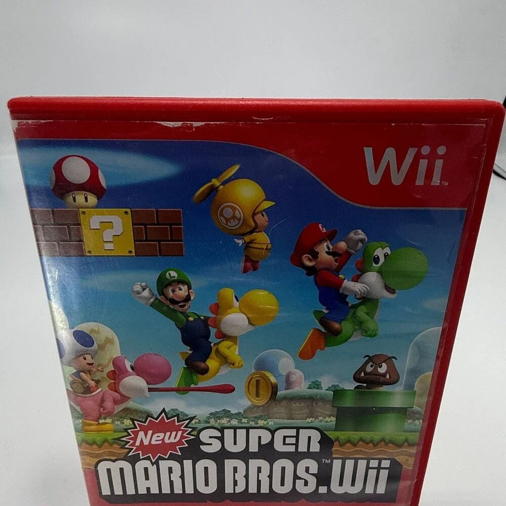 New Super Mario Bros. Wii (Nintendo Wii, 2009) Complete W/ Manual